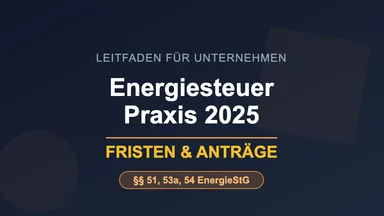 Energiesteuerentlastung 2025 - Praxisleitfaden für Unternehmen