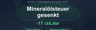 Bundesregierung beschließt befristete Senkung der Energiesteuer auf Kraftstoffe