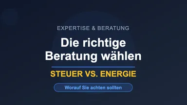 Steuerberater vs. Energieberater bei Strom- und Energiesteuer