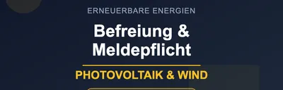 Stromsteuerbefreiung for Photovoltaik und Windkraft