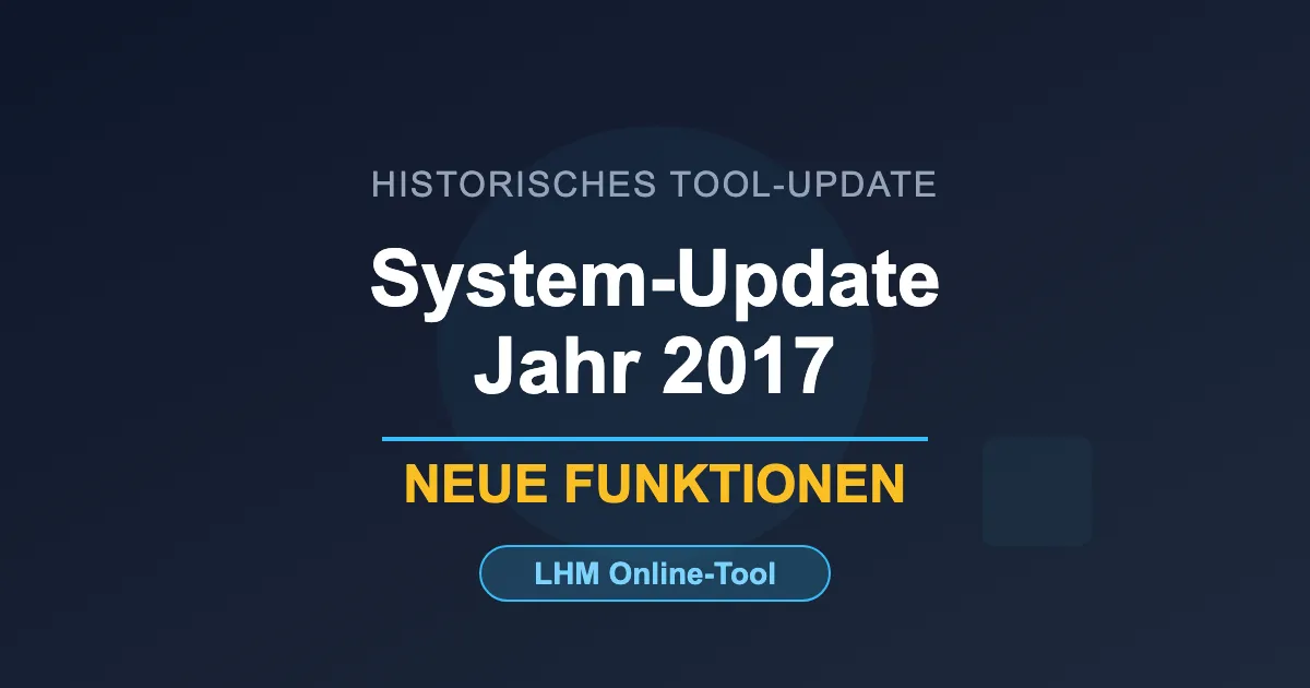 LHM Energiesteuer Online-Tool Update 2017